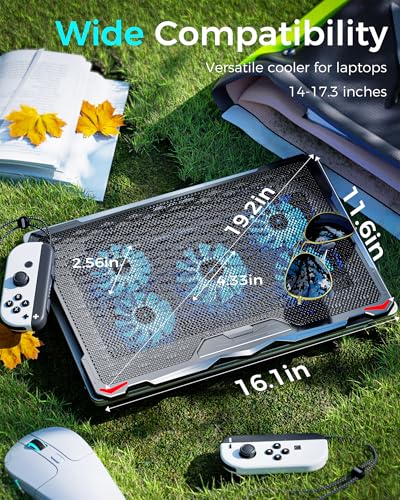 AICHESON S035 y 003 Set de Enfriadores para Laptop Azul miniatura 5