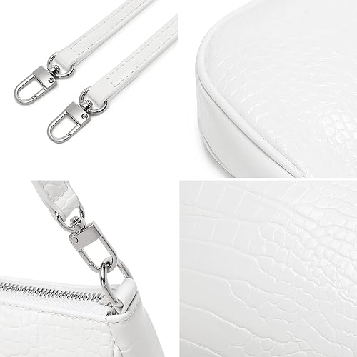 Miniatura 3 de Bolso de hombro pequeño para mujer bolso de mano cruzado para mujer bolsos Y2k de los años 90 1a - Grande Blanco, A - Grande Beige, A - Grande