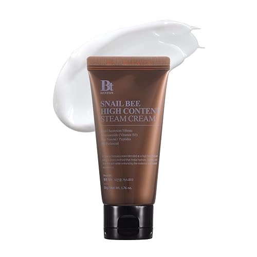 BENTON Snail Bee - Crema de vapor de alto contenido Hidratante de mucina de caracol con veneno de abeja y niacinamida Productos coreanos para el