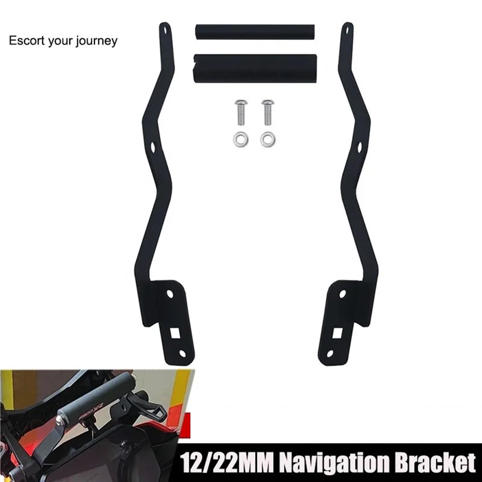 Support Navigation Moto pour BMW F900XR 2020 – 2022, Support Pare-Brise Moto Plaque Navigation GPS Téléphone Portable(Set of 22MM)