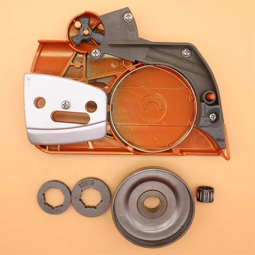 Kit de tambor de embrague de tapa de embrague de piñón de .325 "compatible con HUSQVARNA 357359346 XP 346XP Repuestos de motosierra 537107801, 578097901