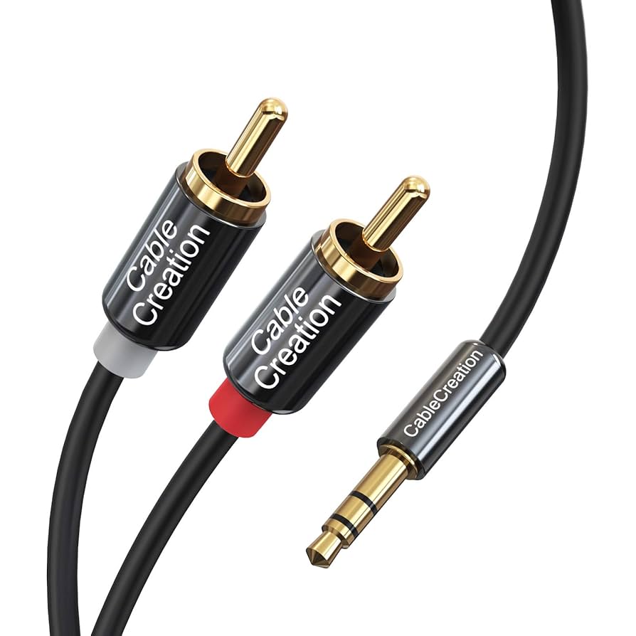 Amazon | 3.5mm 変換 オーディオケーブル, Cablecreation RCA