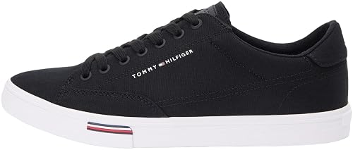Tommy Hilfiger Vulc Core RWB Long Lace CVS FM0FM05813 Low Top, Negro (Negro), 10