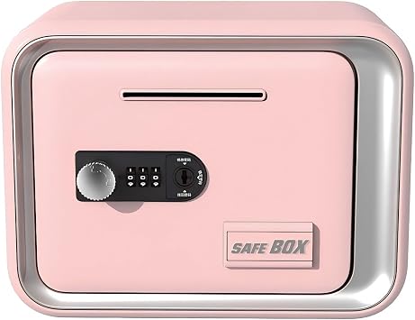 ATM Savings Bank Machine, Digital Money Box for Kids Ages 3+, Electronic Piggy Bank ATM with Password Safe, Cash Scroll Money Saving, Money Bank for Notes & Coins, for Boys and Girls Pink