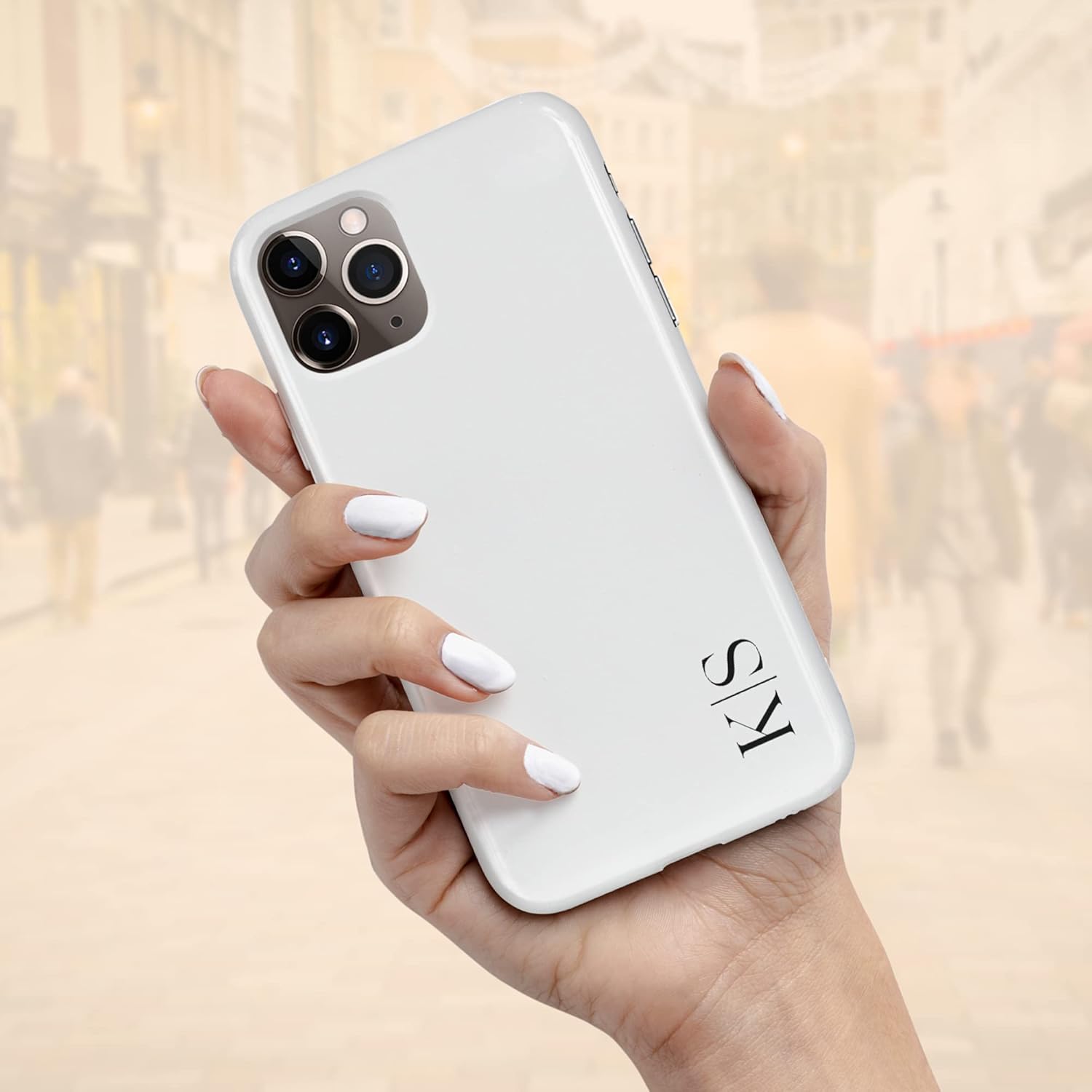 Custom Initials Name Case, Personalized Name Case, Compatible with iPhone 17 Air, 16 Pro Max, 15 Plus, 14, 13 Mini, 12, 11, X/XS Max, XR, 7/8 Multicolor