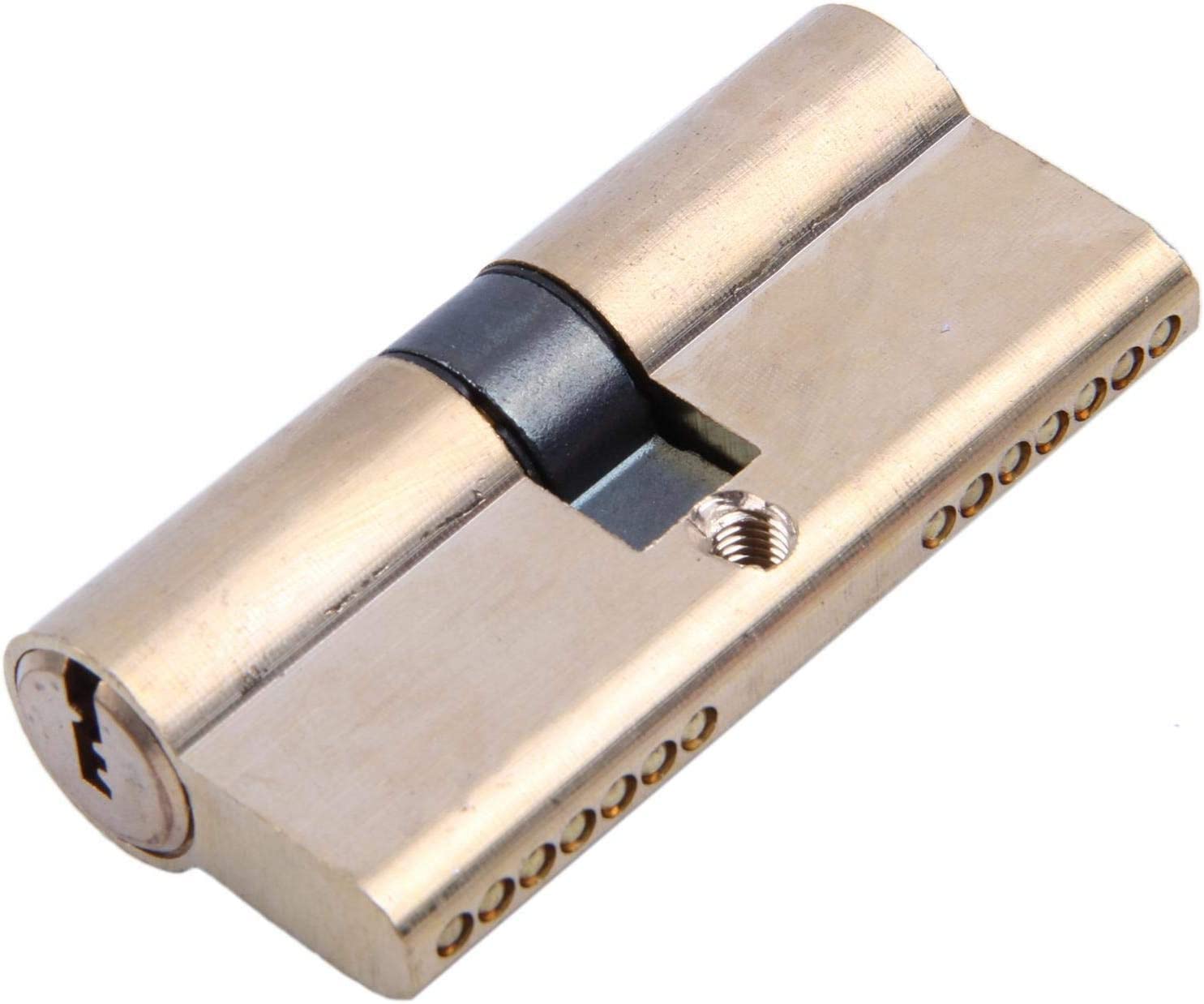 Zamek cylindryczny o wysokim poziomie bezpieczeństwa, zamek beczkowy, zamek beczkowy 32,5/32,5 z mosiężnym cylindrem