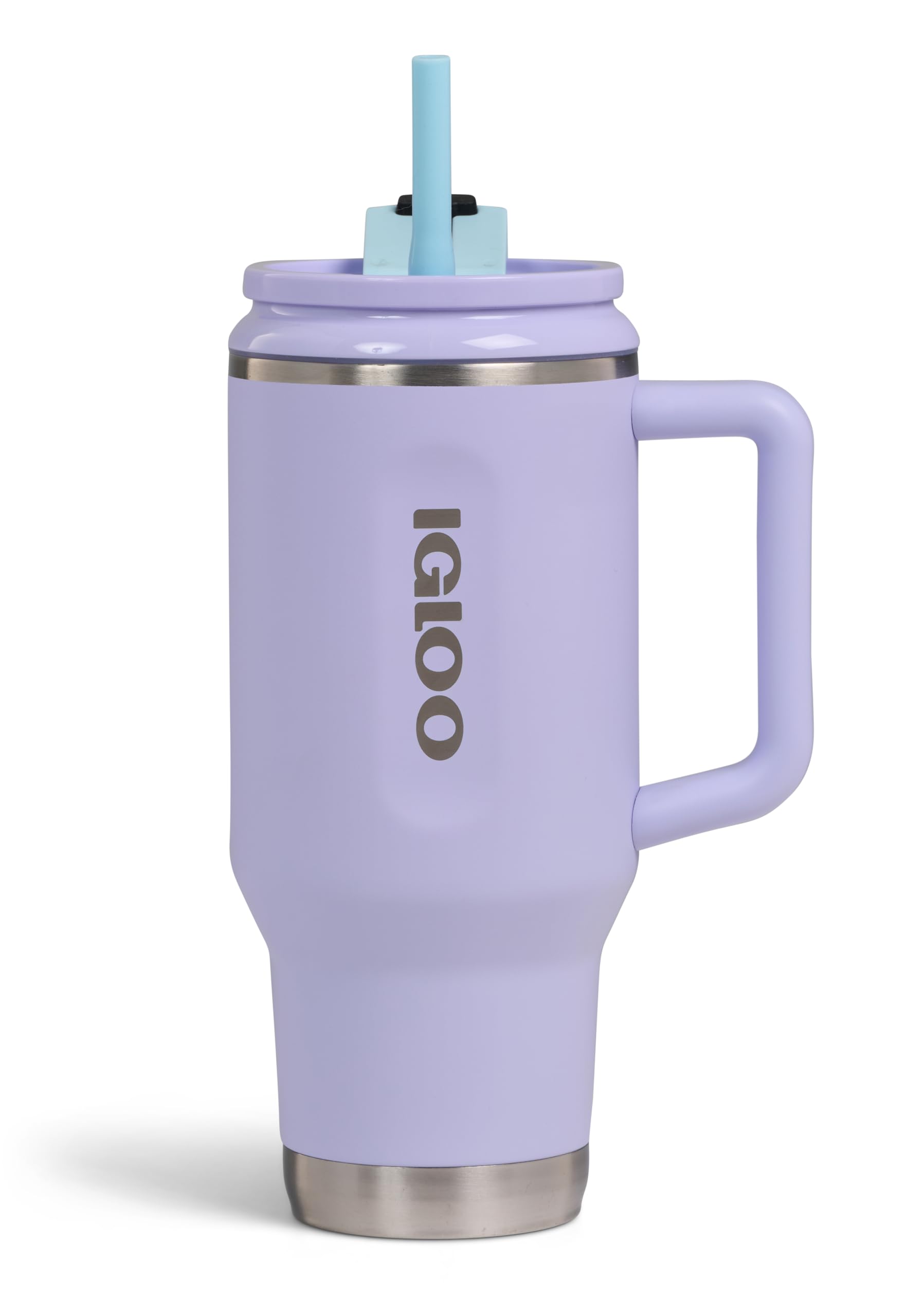 Gobelet Isotherme IGLOO Travel Mug 32 - 0,95 L En Acier Inoxydable Violet - Garde Chaud/froid Longtemps - Parfait Voiture, Bureau, Camping