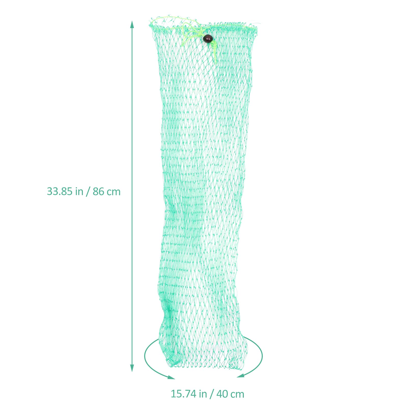 Mipcase Lot De 4 Filets De Pêche Tissés À La Main Capacité avec Cordon De Serrage Sécurisé pour La Pêche en Rivière 2 Pièces X 4