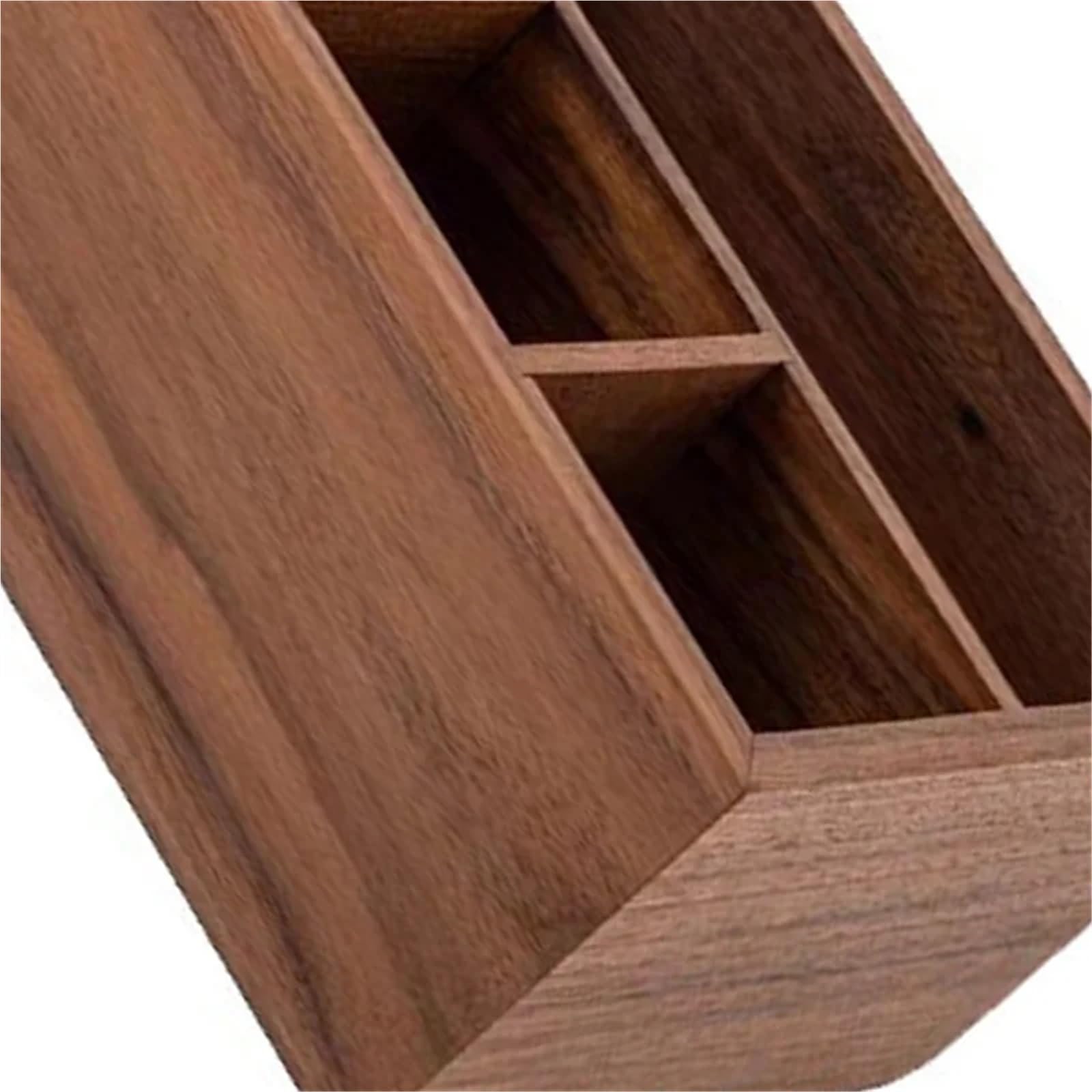 Boîte de rangement multifonctionnelle, organisateur bureau en bois massif, salon, télécommande, espace cosmétique pour Télécommandes