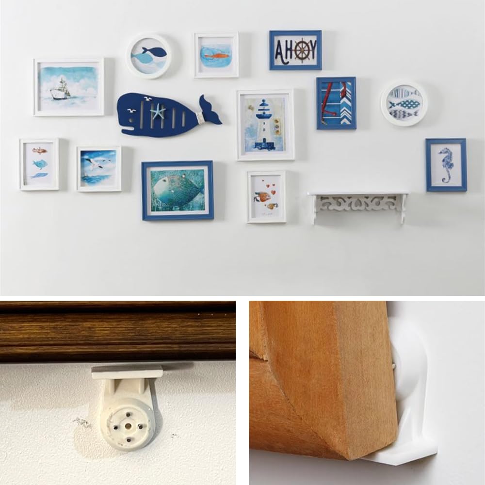 100 Stück Unsichtbare Bildaufhänger - Rückstandslose Haken Für Trockenbauwände Ohne Bohren