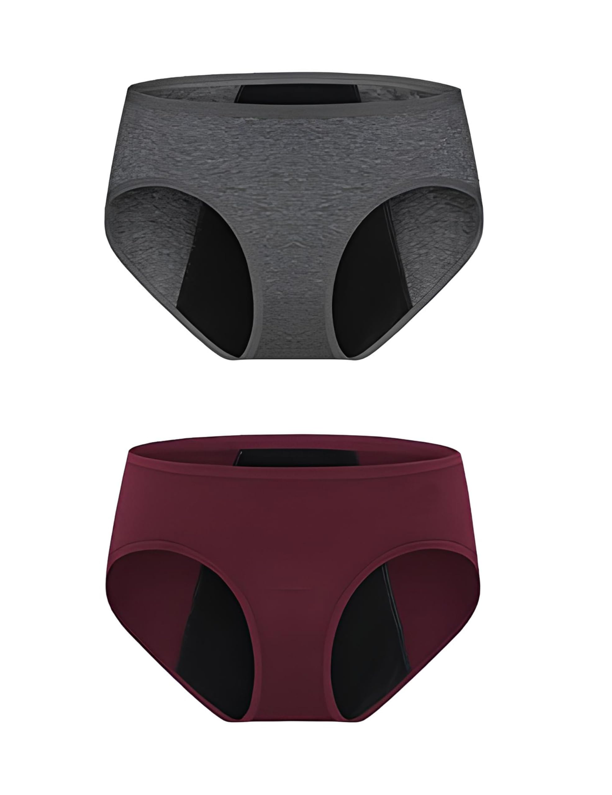 Period Underwear for Women Teens Leak-Proof Menstrual Cotton Protective Hipster Panties 2-Pack-picture-35