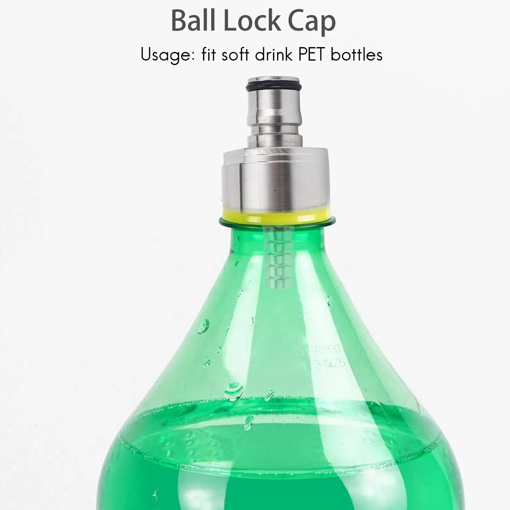 Homebrew Kegging 2 . / Lot 304 stal szlachetna Carbon Cap 5/16 Barb, Ball Lock Typ, Fit Soft Drink, PET
