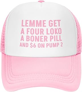 Funny Trucker Hat Adjustable Hats for Men and Women Gag Gifts Humorous Baseball Cap with Cotton Front and Breathable Mesh