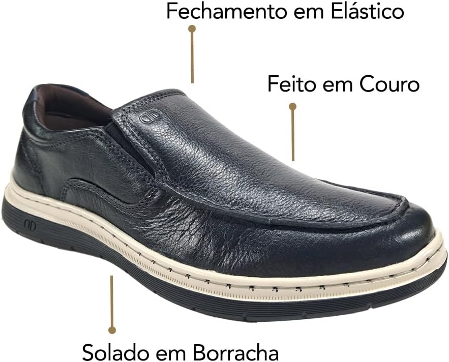 Sapatênis Casual Easy Leave Preto Sapatênis Casual Easy Leave Preto