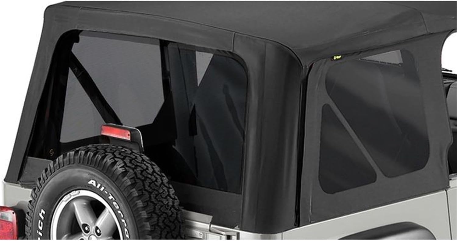 Bestop Window Set - Jeep '03-06 Wrangler TJ Exc. Unlimited (Black Diamond)