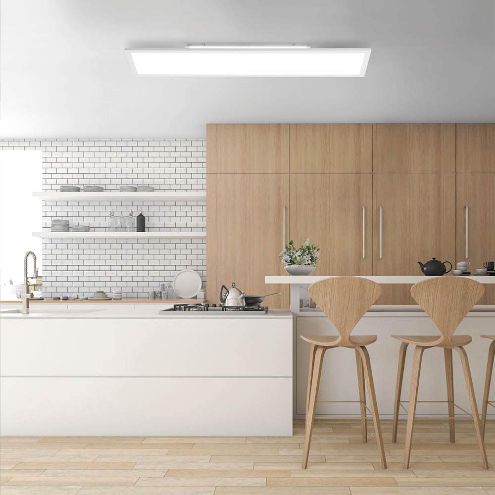SellTec LED Panel Deckenleuchte dimmbar Fernbedienung CCT warmweiß kaltweiß | Deckenlampe mit indirekter Beleuchtung, Farbtemperatur mit Fernbedienung einstellbar, warmweiss - kaltweiss
