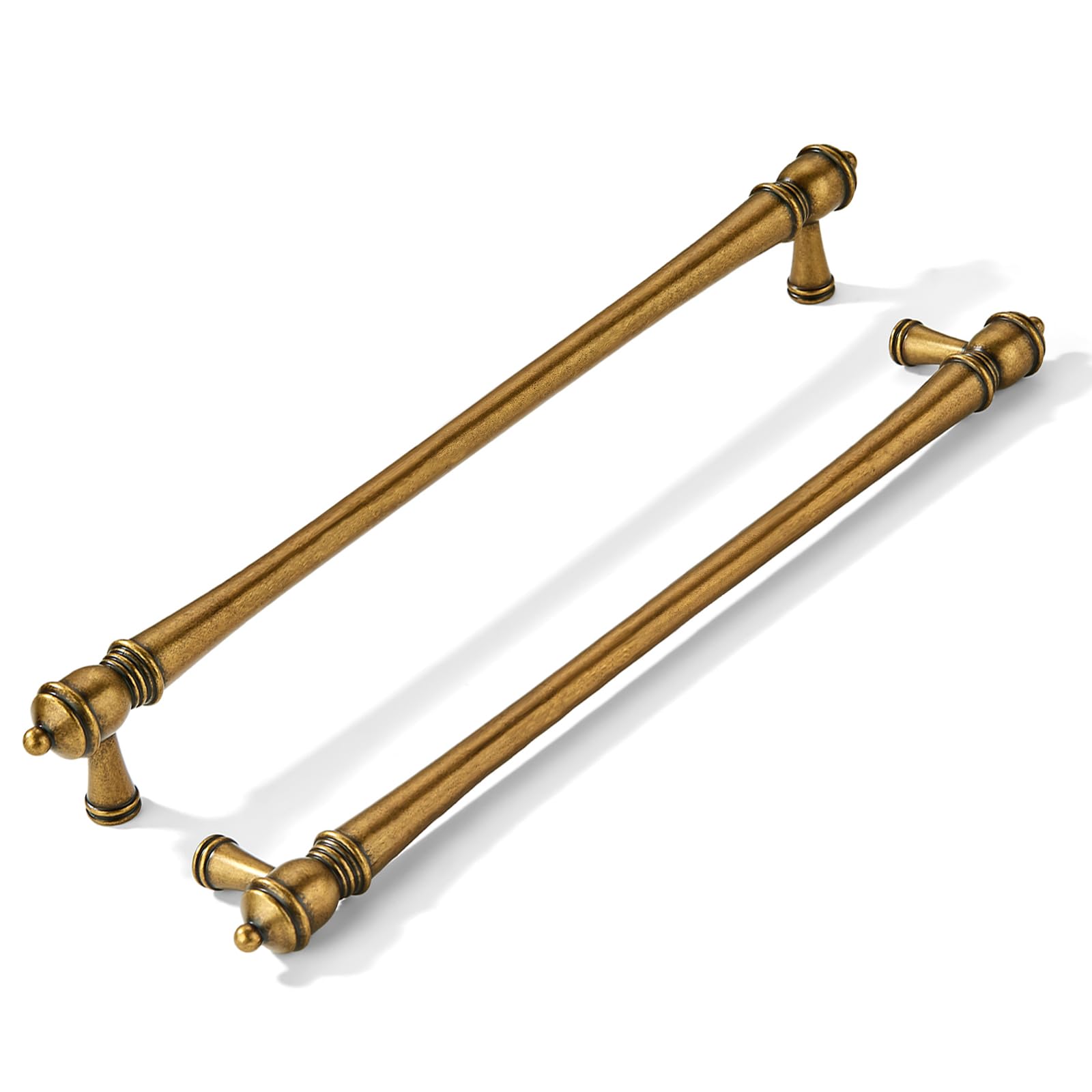 KHTUMEWARE 1 Pack 12 inch(305mm) hole center Appliance Pulls Cabinet Pulls Heavy-Duty Solid Satin Nickel Cabinet Hardware Drawer Pulls hardware Suitable for kitchens bathrooms image