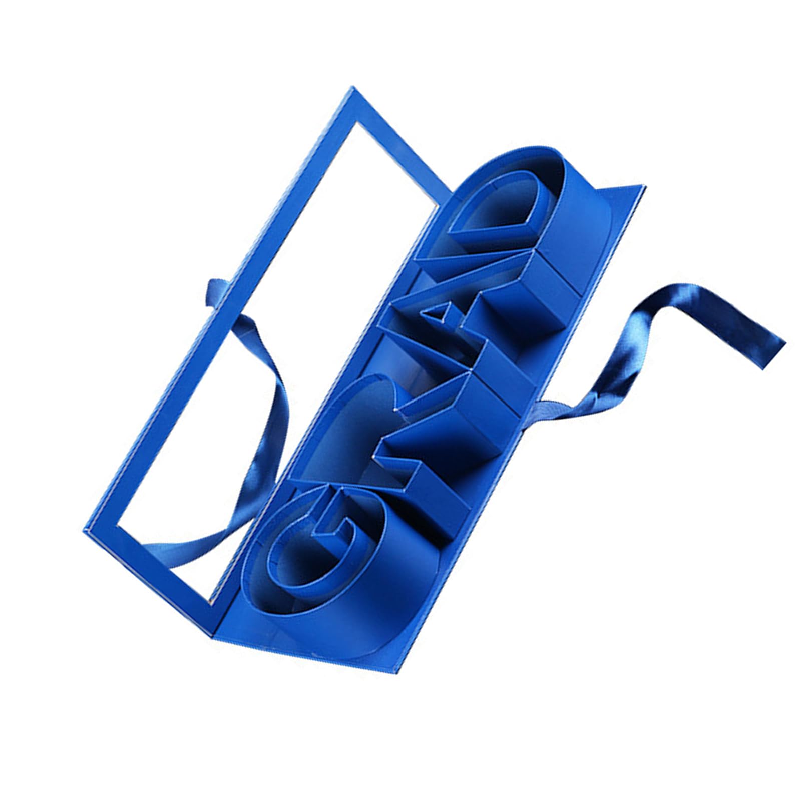 Xinsheinelry Blue Storage Box Cardboard Mailbox For Sweets Flowers And Special Items Dark White Refillable Trust Box