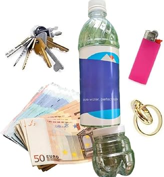 Diversion Safe Water Bottle, Secret Stash Safe Money Container, Multi-Functional Stash Lighters Secret for Diversion and Hiding Private Items at Home, Festivals, Car, Travel etc