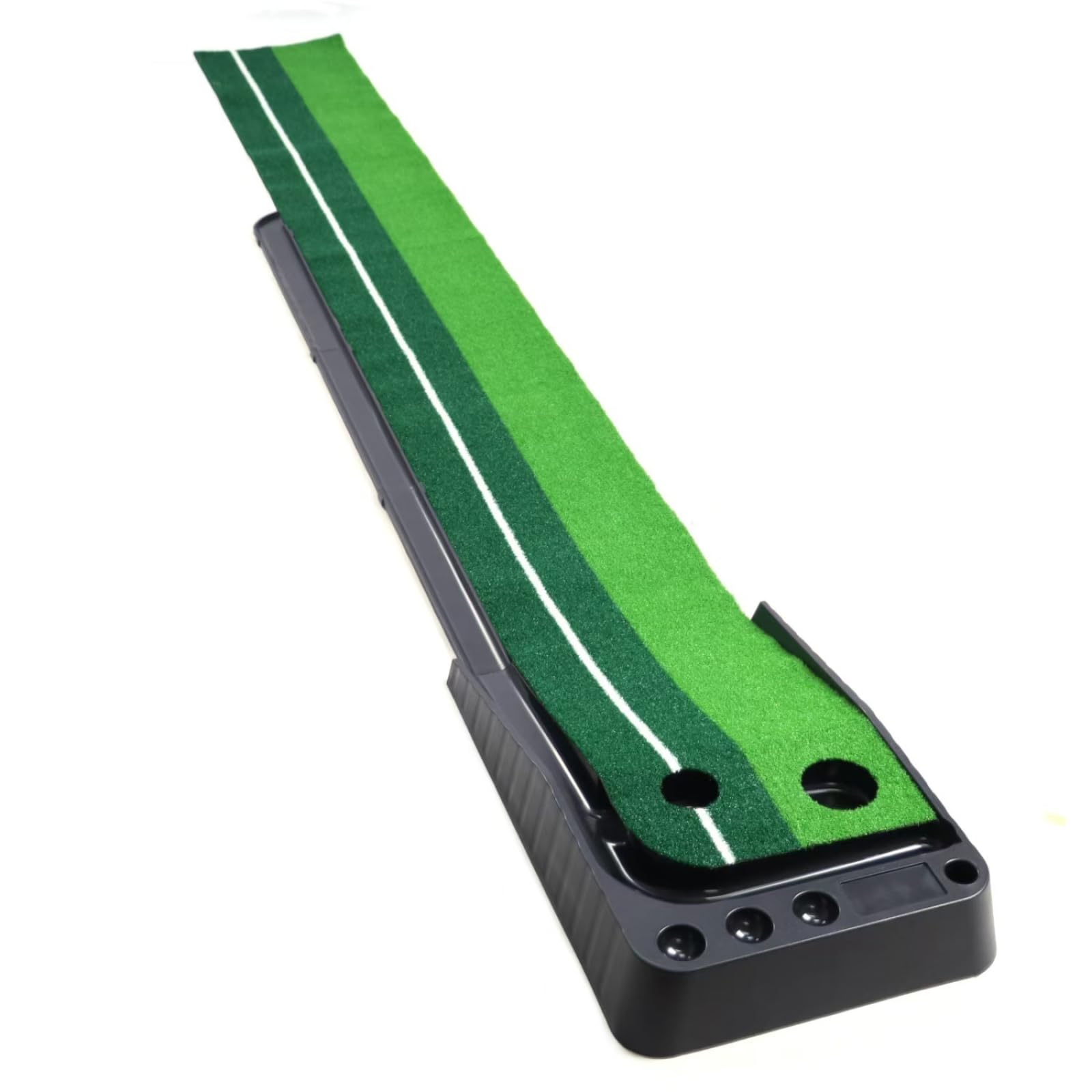 Sharplace Entrenador de Putt de Golf Alfombra de Putt Tapete de Práctica Green con Superficie Que Imita Señal de Alineación Adecuado para Interiores Salón Oficina Garaje