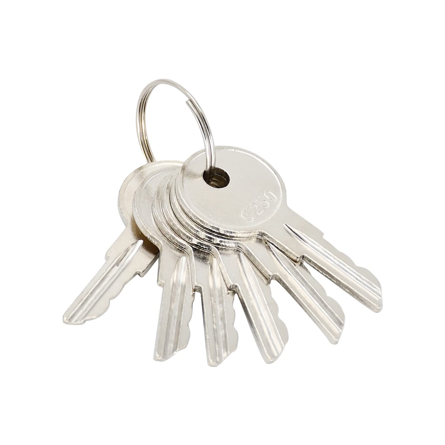 Congparts 6Pcs Ignition Starter Keys C250 089216-001 Compatible with Crown Forklift PE3000 PE4000 PE4500 WP3000