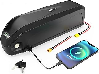 MyNeon bateria de 36V/48V Ebike,jogo bonde da conversão da bateria da bicicleta de 36V/48V 10Ah 20Ah,para motores ebike de 200W 250W 350W 500W 750W(Com porta USB, 25A BMS, carregador 2A),36v,20Ah