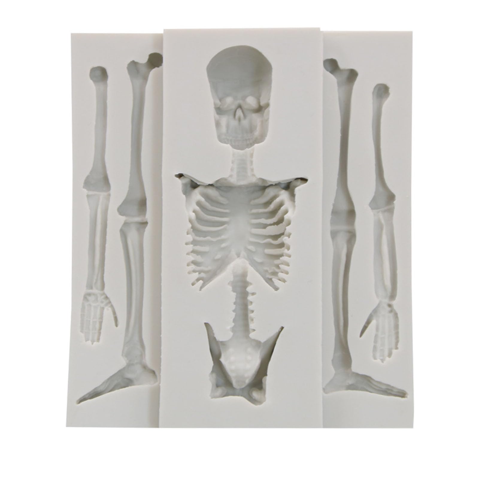 COPLKY Halloween Skeleton Bone Silicone Mold Kitchen Cake Baking Decoration Chocolate Fondant Mold Handmades Plasters Tool