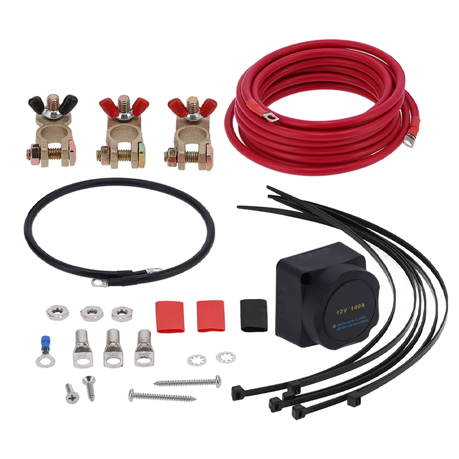 YWBL-WH Kit Aislador de Batería Dual, IP65 Impermeable de Inducción