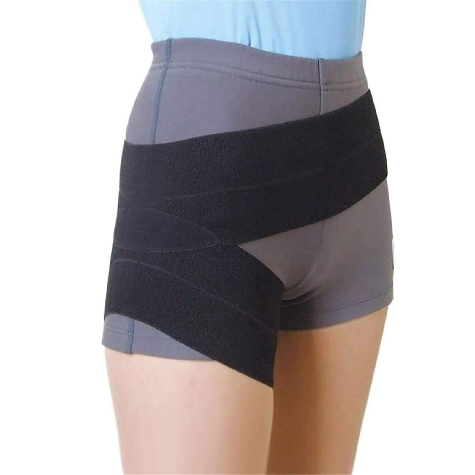 Attelle De Hanche pour Soulager La Douleur De La Hanche, Enveloppe De Compression De La Cuisse, Orthèse De Soutien De La Hanche, Étanchéité Réglable Et Respirante, pour Sciatique