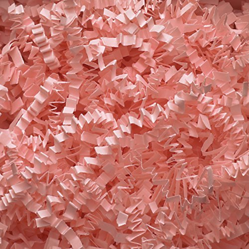 1/2 LB Crinkle Cut Paper Shred - Light Pink