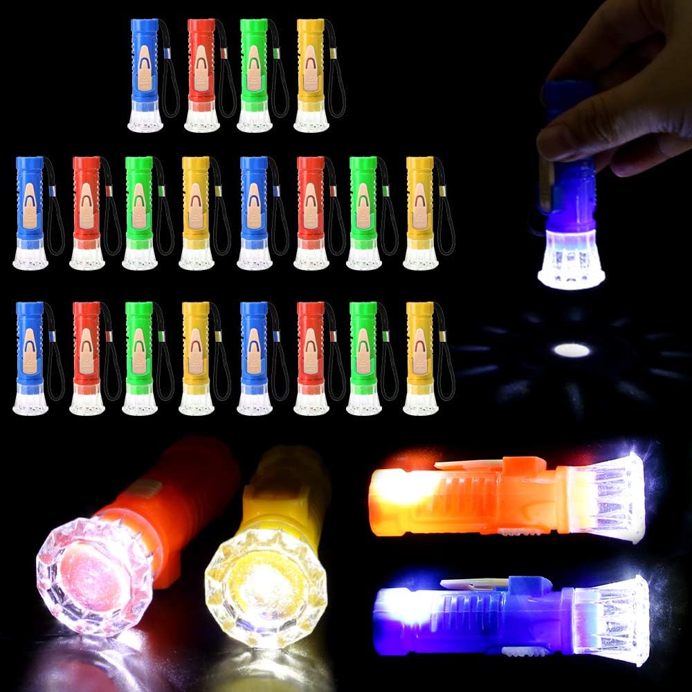 PROLOSO Mini Toy Flashlights with Lanyard LED Pocket