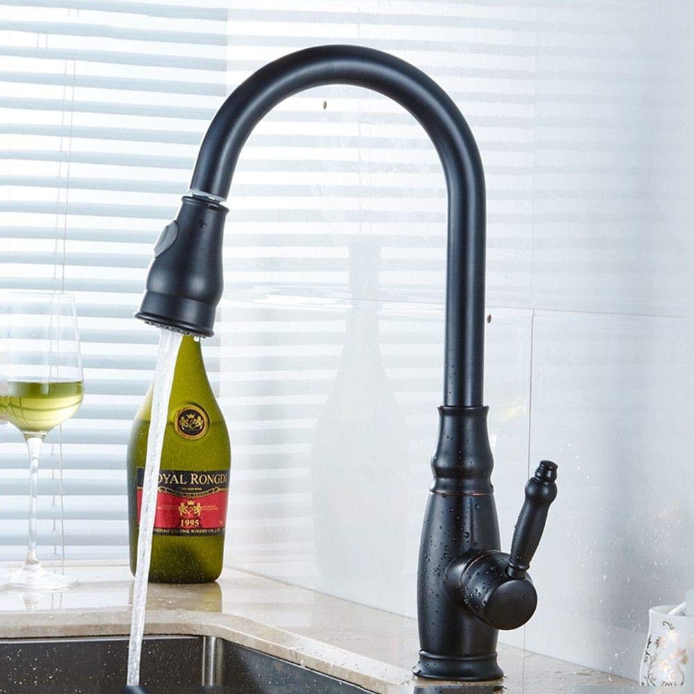 Mélangeur froid et chaud noir Orb pour lavabo à vaisselle