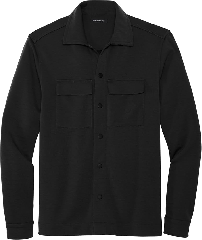 Amazon.com: Mercer+Mettle Unisex Double-Knit Snap Front Jacket