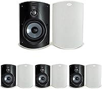 Vista 13 de Polk Audio Atrium 4 Altavoces para exteriores a prueba de condiciones climáticas con potentes graves (par, negro), durabilidad en cualquier clima