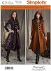 Simplicity 8769 Womens Medieval Cosplay and Ren Faire Costume Coat Sewing Pattern, Sizes 6-14