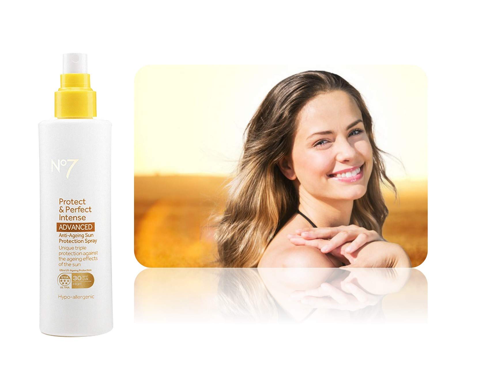 No7 Protect & Perfect Intense Advanced Anti-Aging Sonnenschutzspray LSF 30, 200 ml