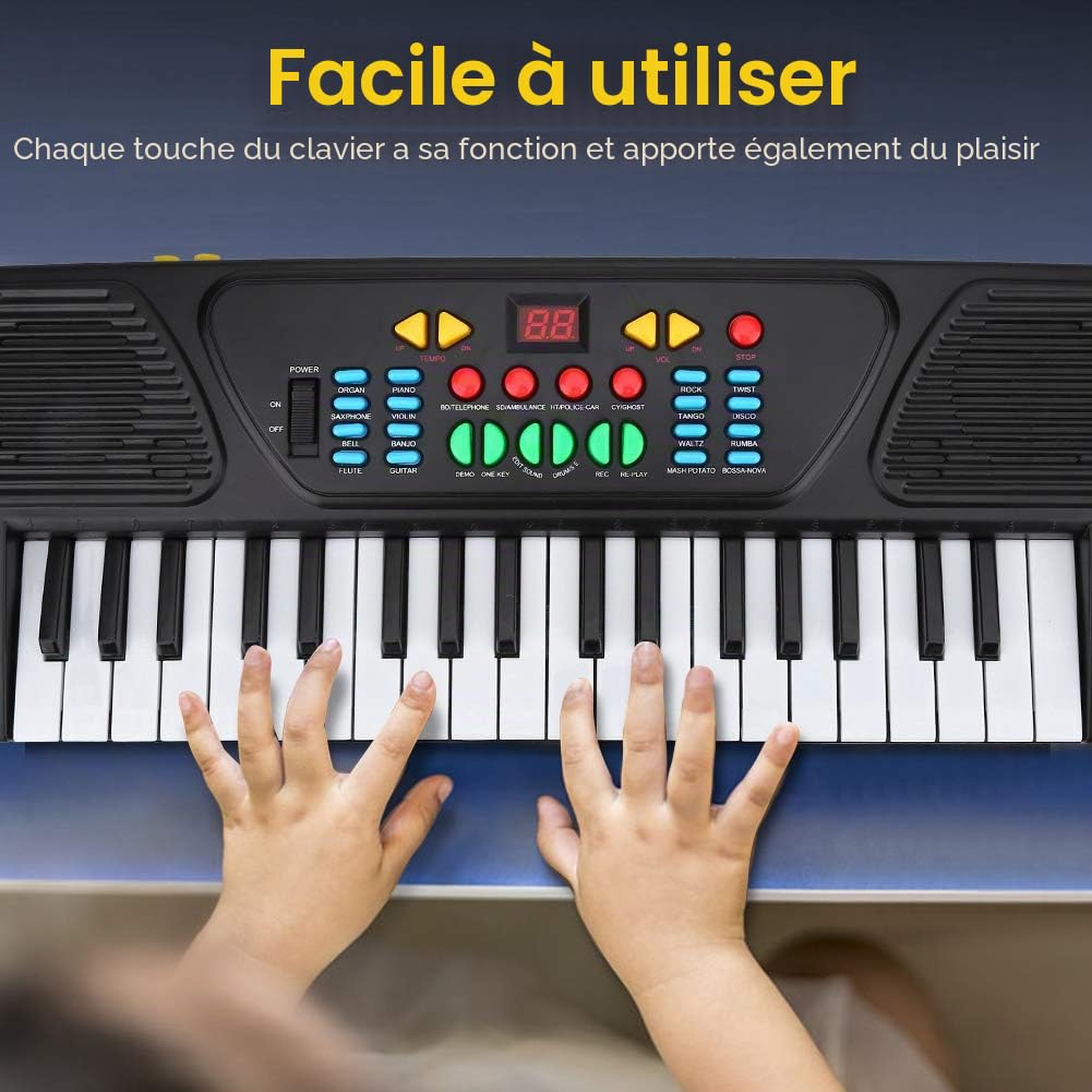 Vvikizy clavier électronique Piano électrique pour enfants débutant de