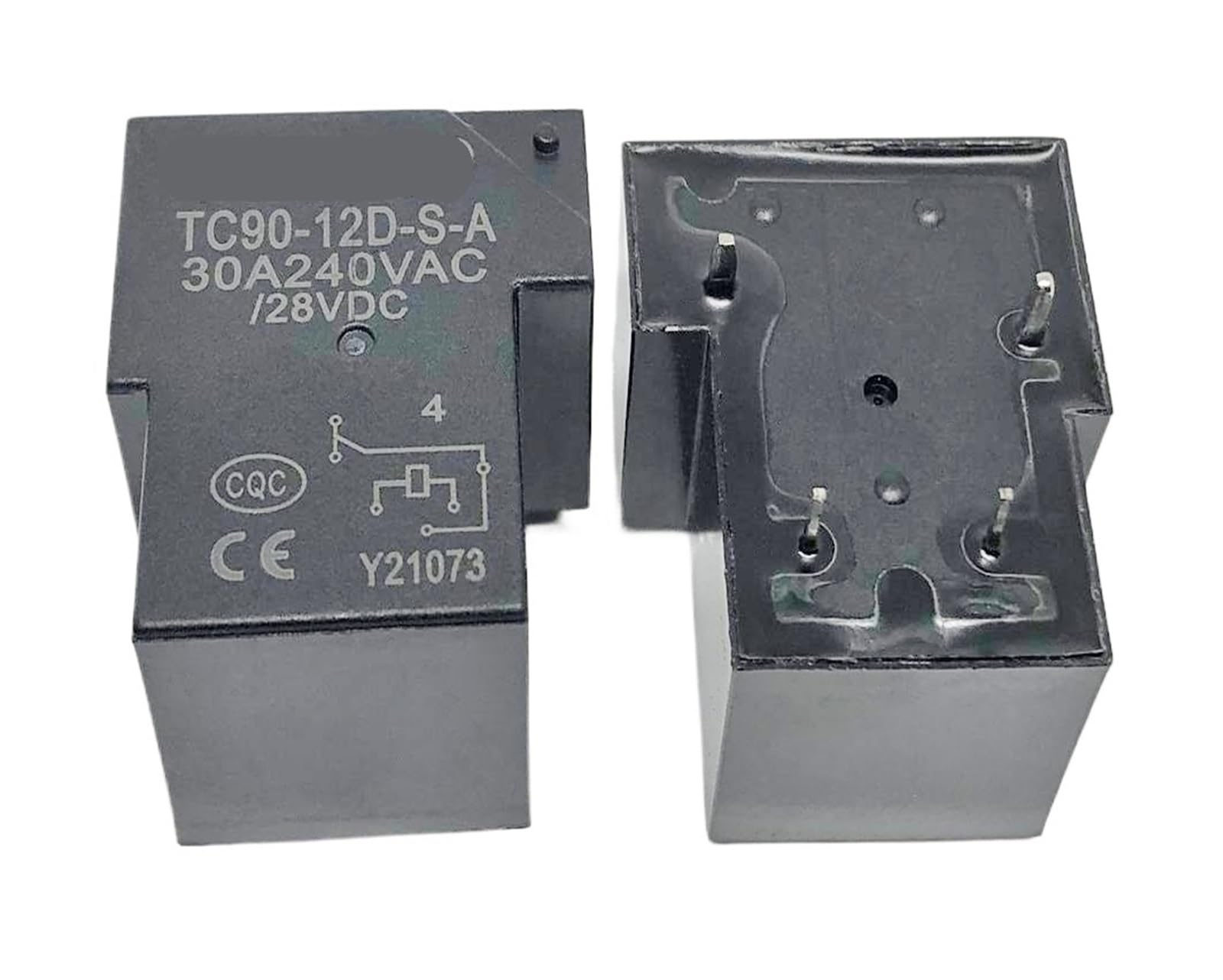 YZWRWRMKTB 1pc TC90-12D-S-A (T90-1A-4P-12V-30A/40A) Relay 4 pins