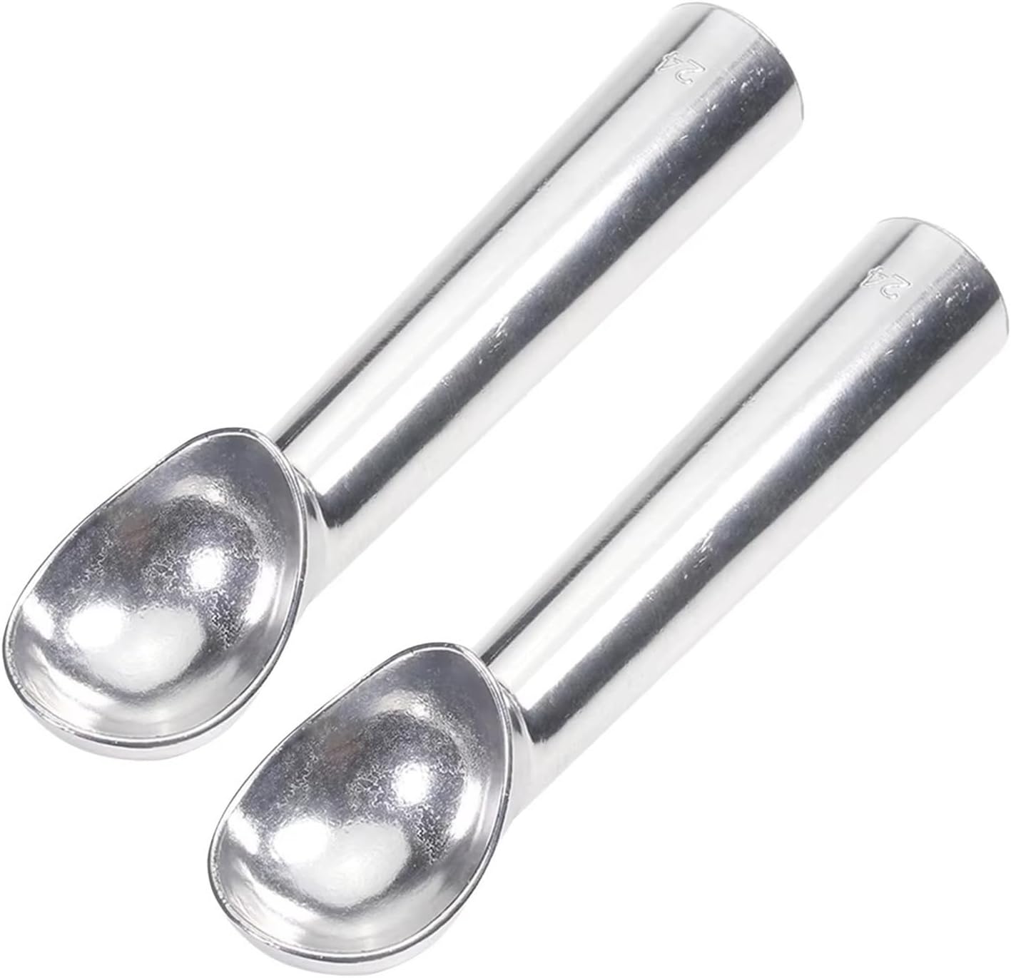 Nonstick Ice Cream Scoop 1.5 And 2 Ounce(2 Ounces SilverX2)