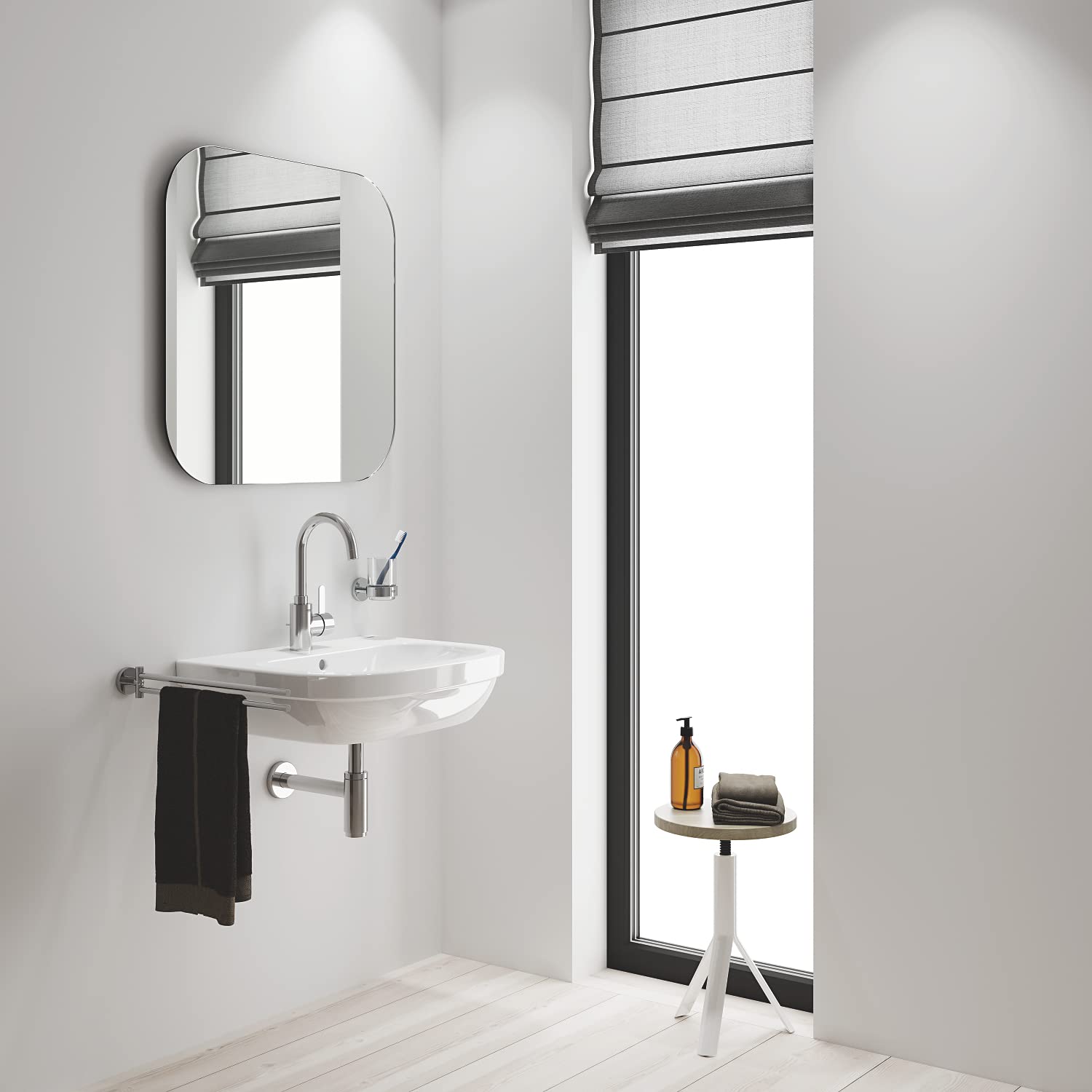 Grohe Eurosmart Cosmopolitan - Grifo de lavabo de 1/2" Tamaño L, color cromo (Ref.32830001)