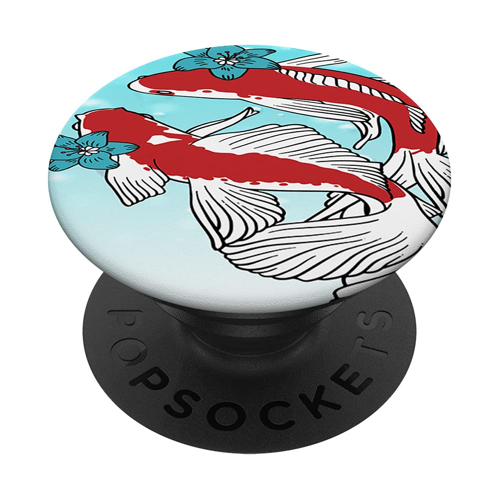 Japanese Nishikoi Koi Fish Carp PopSockets Swappable PopGrip