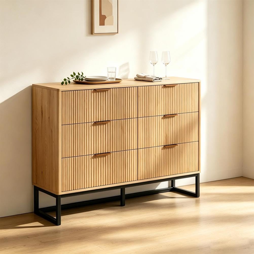 Cómoda de 6 cajones moderna para renovar el dormitorio principal