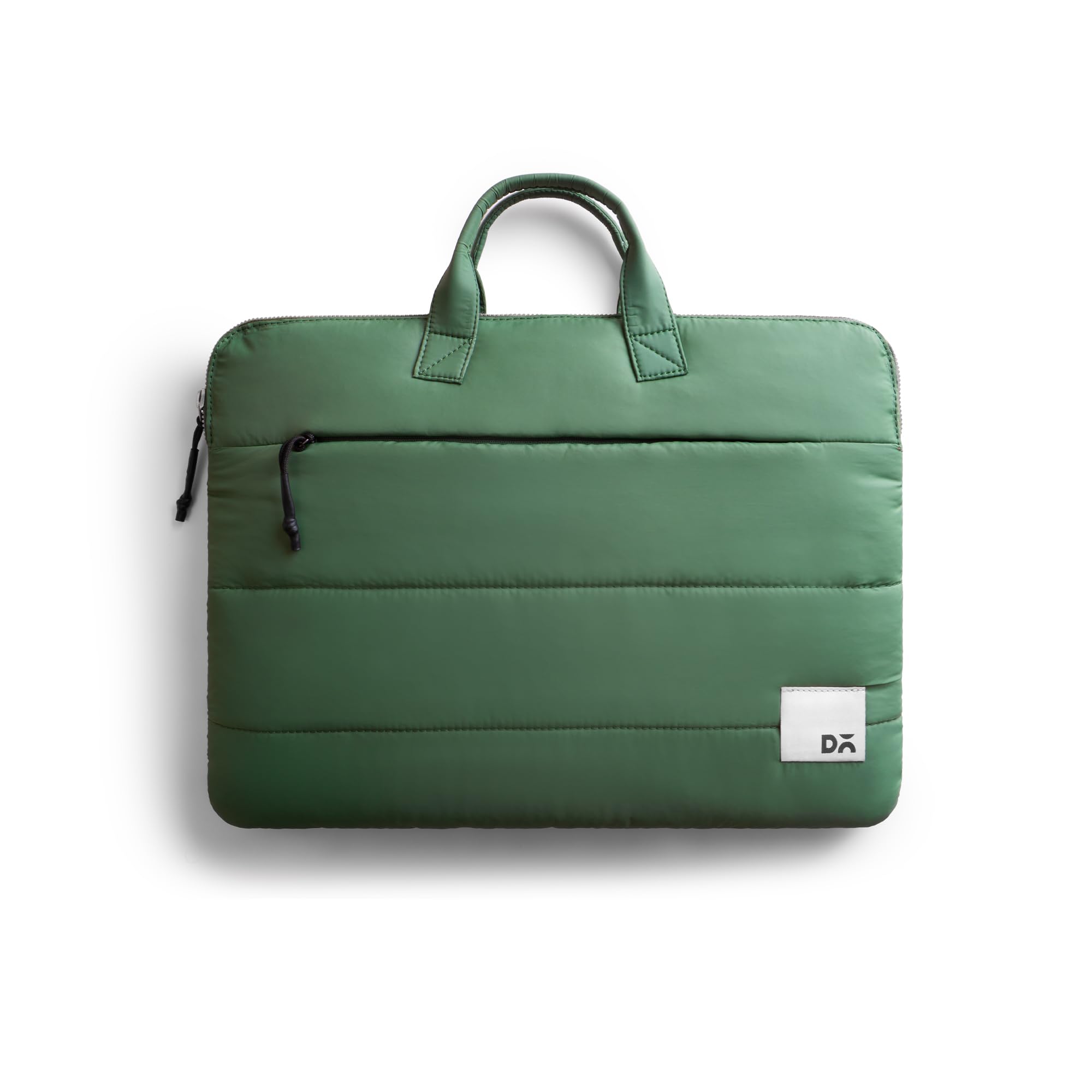 DailyObjects Stria Pro Laptop Bag with Handle| Recycled Durable Polyester | Compatible with Laptop/MacBook Air/Pro Upto 15 Inch| Water Resistant|Padded Compartment with Zip Closure - Green-image-14