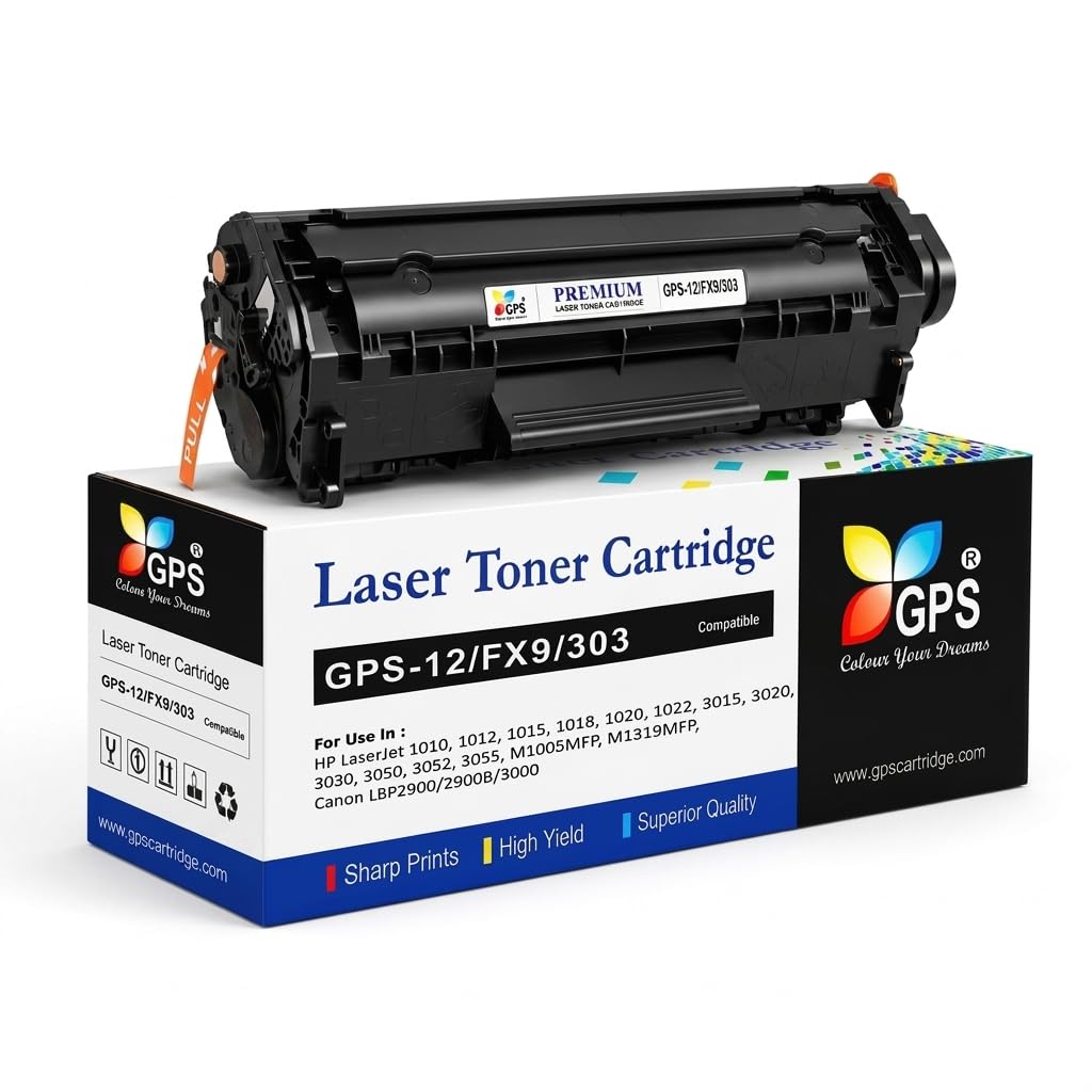 GPS Colour Your Dreams 12A / Q2612A Toner Cartridge, Compatible with HP Laserjet 1020 Plus, M1005, 1018, 1010, 1012, 1015, 1020Plus, 1022, 3015, 3020, 3030, 3050, 3052, 3055 Printers-image-12