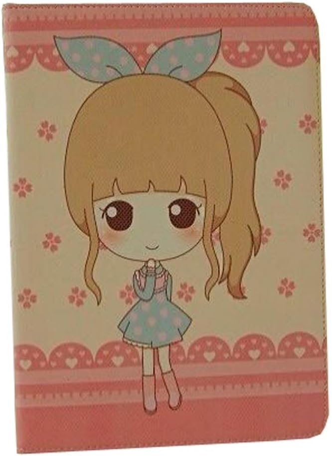 Flying007 Newest Arrived Ipad Air Lovely Buddies Beautiful Girl Pattern Flip Leather Fold Stand Case Protective Cover for Apple Ipad Air/Ipad 5(Style 2)