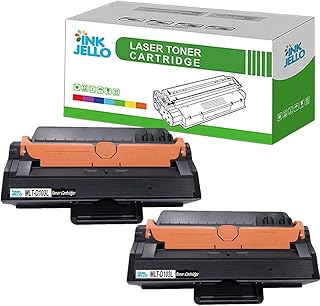 InkJello Compatible Toner Cartridge Replacement for Samsung ML-2950ND ML-2955DW ML-2955ND SCX-4726FN SCX-4728FD SCX-4729FD SCX-4729FW MLT-D103L (Black,2-Pack)
