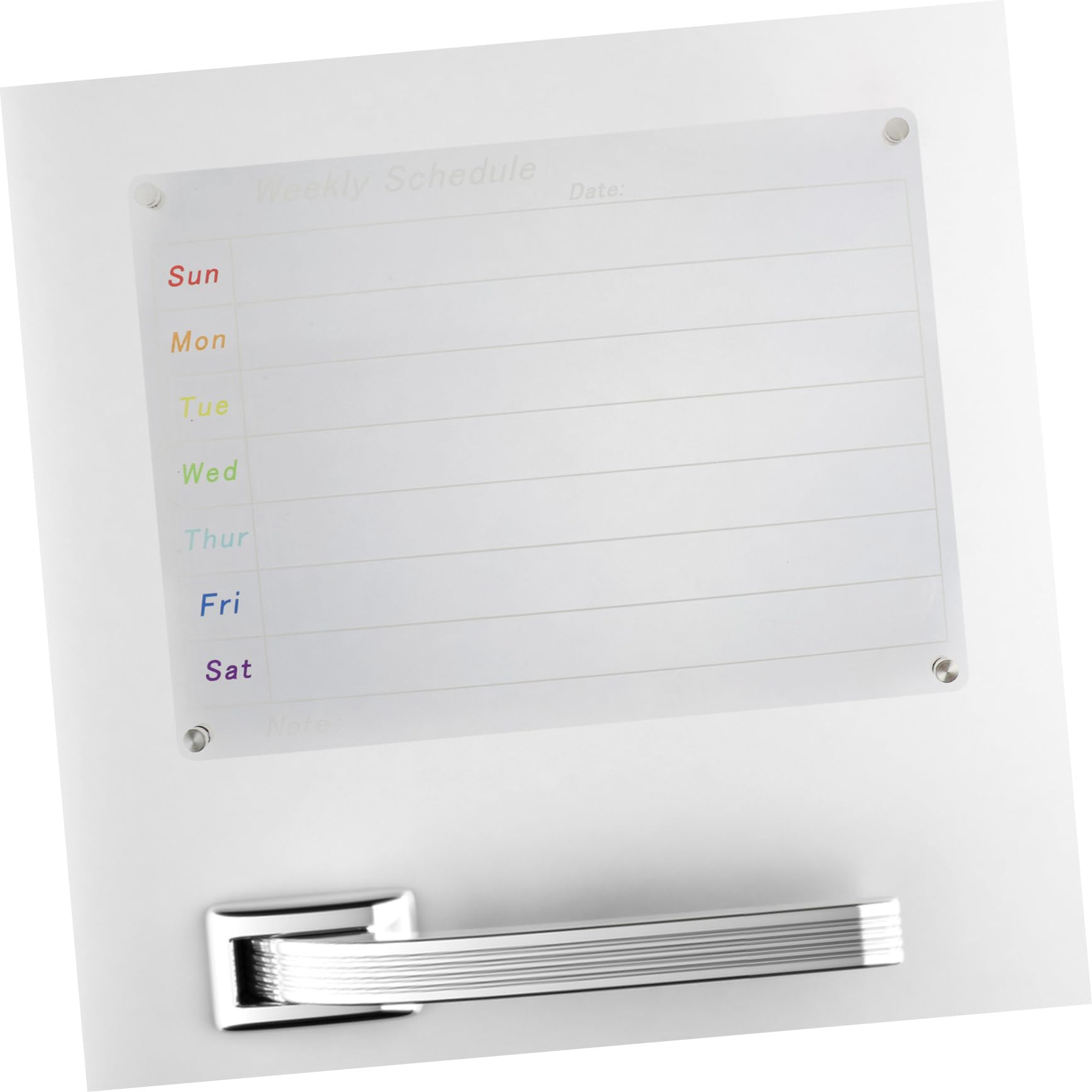 Transparenter Wochenplaner Aus Acrylglas Trocken Abwischbare Wandtafel Magnetisch Für Kühlschrank Und Küche Durchsichtig Und Wiederverwendbar Für Planung Zu Hause Büro