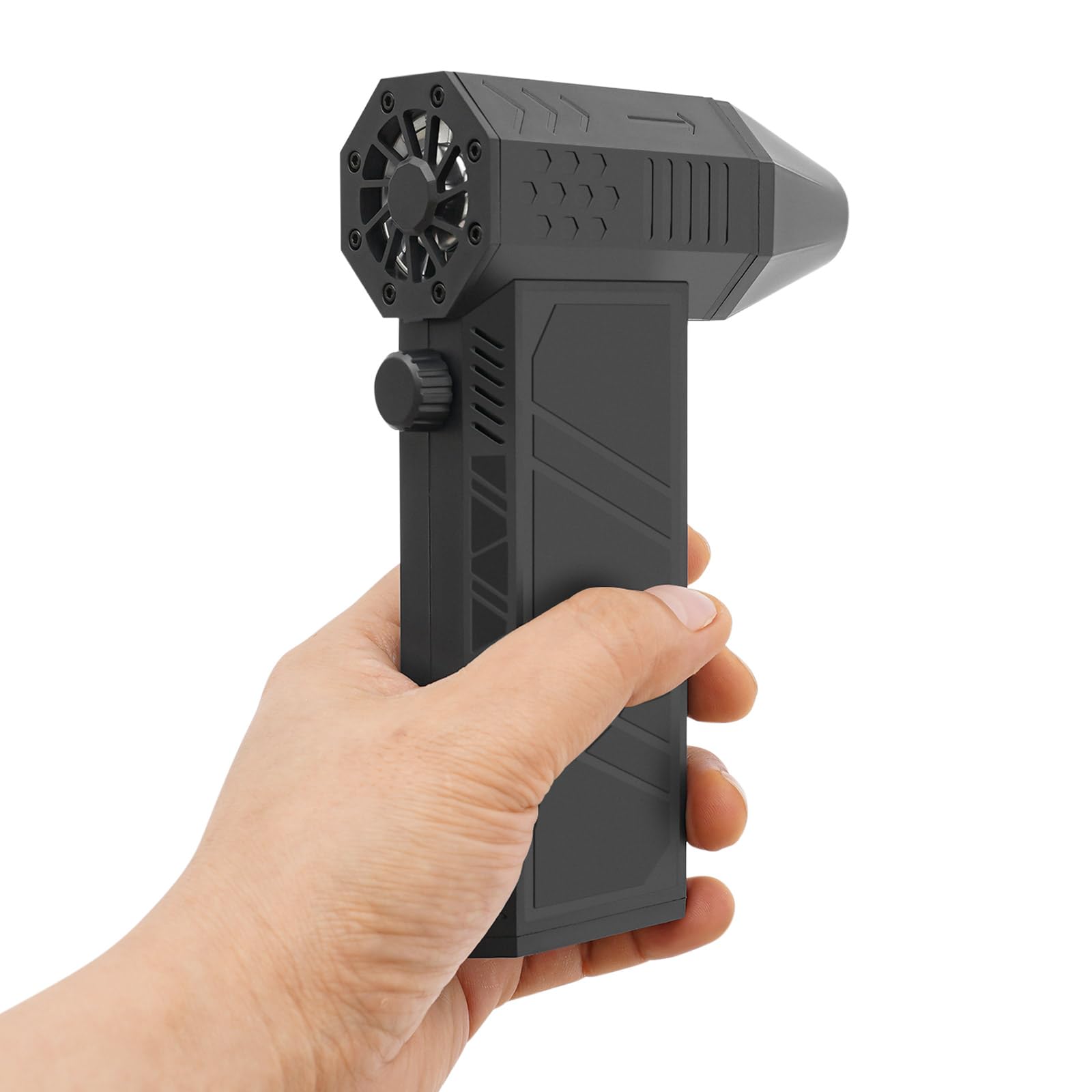 Soplador de Polvo Eléctrico, 230W Plumero de Aire Comprimido de velocidad continua, 130000RPM Aire Comprimido Limpieza PC, 4000mAh Soplador de Aire para PC, 170.6ft/s Max. Velocidad (Negro)