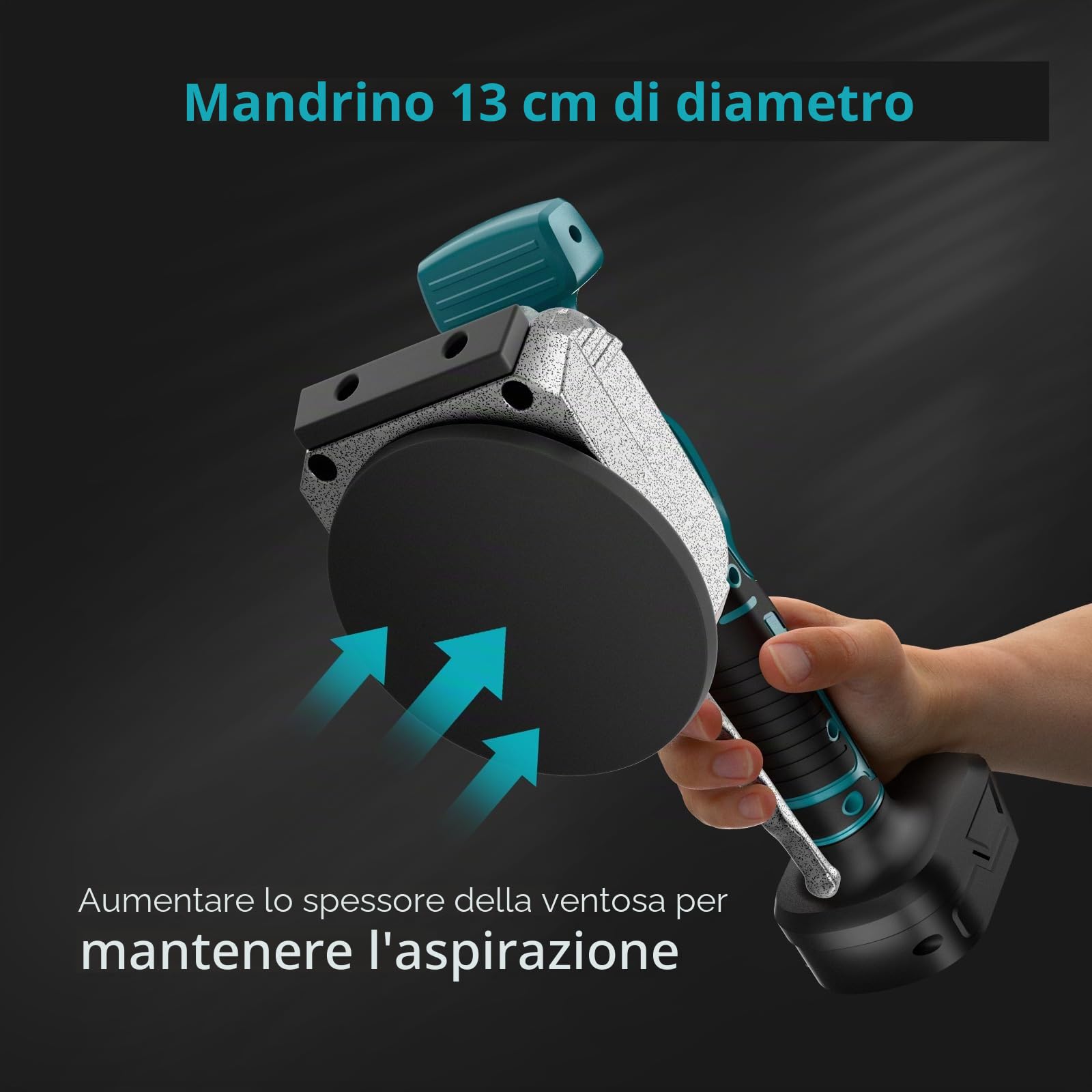 Strumento vibrante per piastrelle compatibile con batteria Makita da 21 V, senza fili, con display digitale a 8 velocità, per pavimenti, piastrelle, pareti, pavimenti e piastrelle (senza batteria)