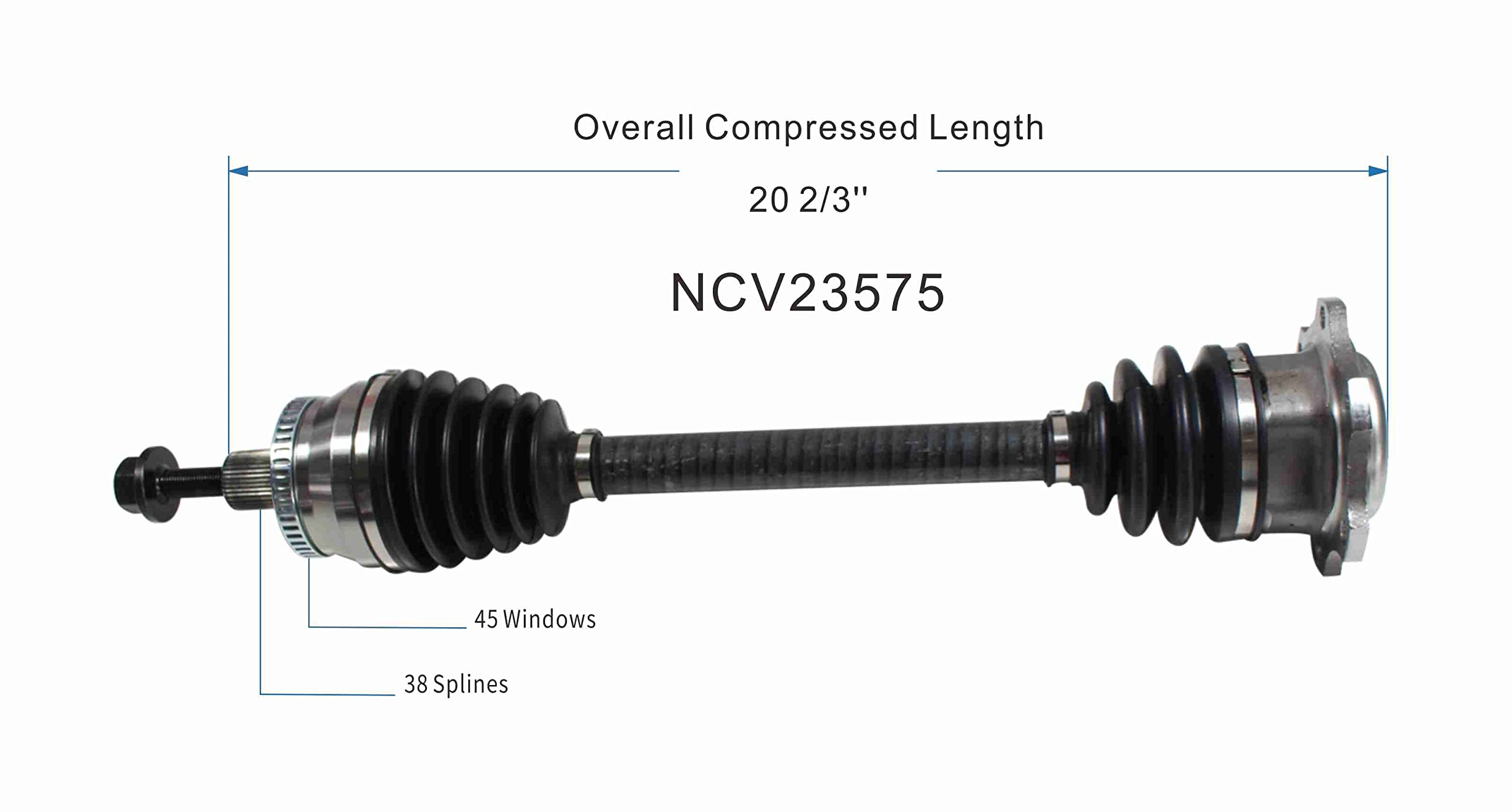 Amazon.com: GSP NCV23575 CV Axle Shaft Assembly - Left Front